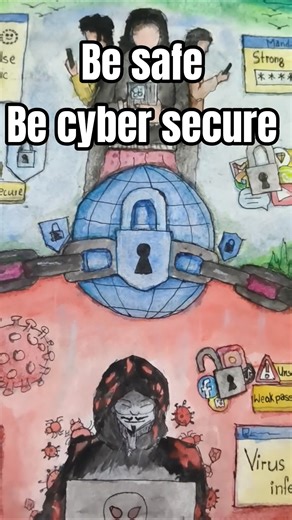 cyber security drawing #besecure #cyber #drawing