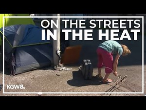 Homeless individuals struggle to beat the heat while living on the streets