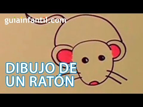 Aprende a dibujar un ratón paso a paso con los niños
