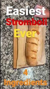 Easiest stromboli you’ll ever make. Only 4 ingredients.