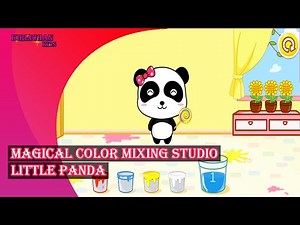 Magical Color Mixing Studio Ep. 1 4K | Baby Panda