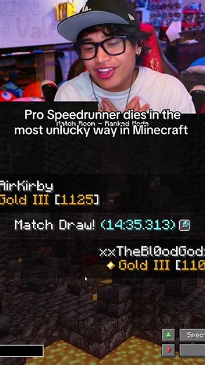 One in Twenty Chance 😭🥀 #minecraft #speedrunner