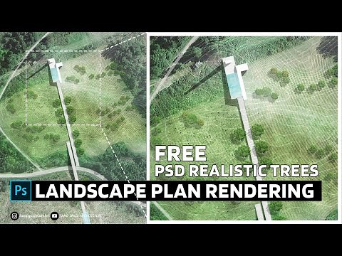 FREE PSD Trees | Mastering Landscape Design Rendering: Creating Realistic Plans in Photoshop