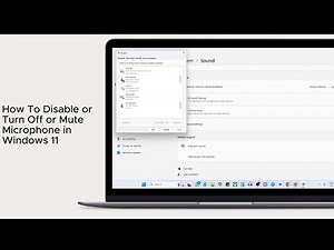 How To Disable or Turn Off or Mute Microphone in Windows 11