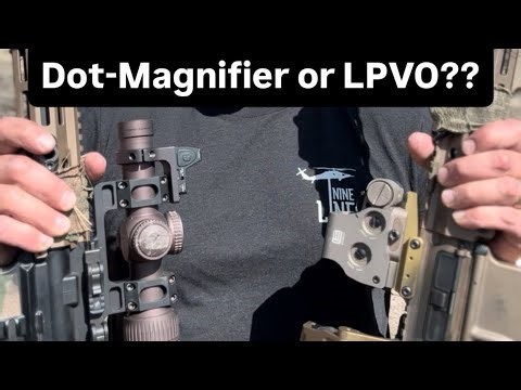 Red Dot and Magnifier vs Low Power Variable Optic (LPVO)at 300 yards.
