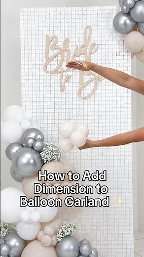 How to Add Dimension to a Balloon Garland | Easy DIY Balloon Decorating Tip