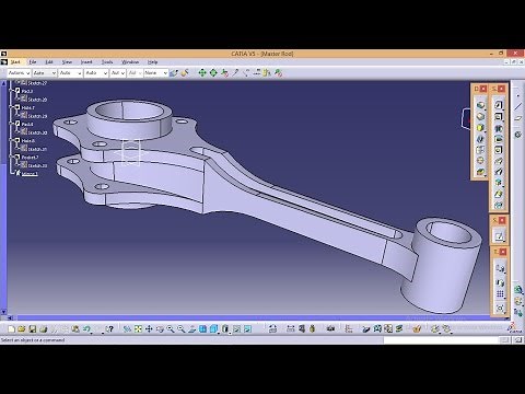 Catia Tutorials\\How to create Radial Engine Assembly\\ Design of Master Rod part_1