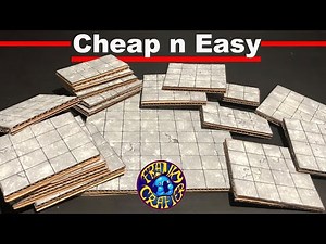 Dungeon Tiles Challenge! Cheap Cardboard Tiles with Bard’s craft