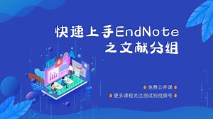 快速上手EndNote之文献分组