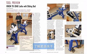 RIKON 70-3040 30”x 40”无级调速木工车床特性介绍