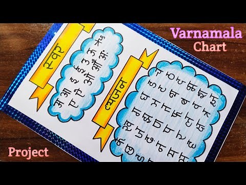Varnamala Chart / Varnamala Project / Hindi Chart / Swar aur Varnamala Chart / Hindi Varnamala Chart