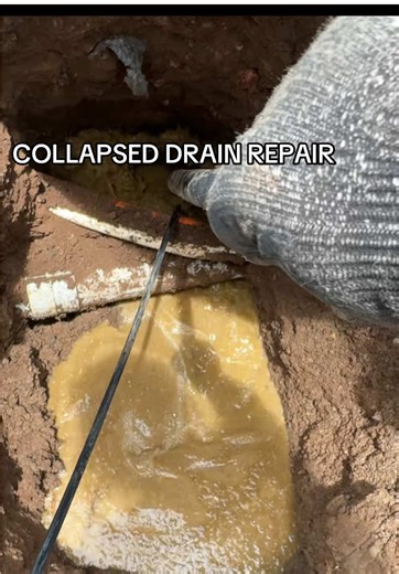 Collapsed drain repair.