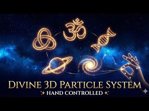 AI Hand Gesture Controlled 3D Particle System | Three.js + MediaPipe | Real-Time Demo #AI #Trending