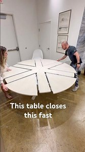 Space-Saving Dining Table That Closes in Seconds