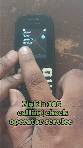 👉📲🔥 How to Nokia 105 calling check operator service#shots#viral