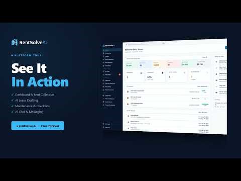 RentSolve AI: Property Management Platform Overview — Dashboard, Leases, Rent Collection & More