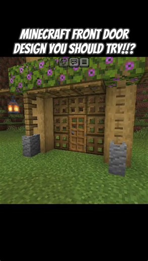OMG! DOOR DESIGN | BEDROCK EDITION #minecraft #shorts #doordesign @shinyishashorts