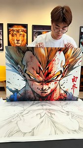 3.6M views · 56K reactions | Prince of all Saiyans — now forged in metal.  #vegeta #goku #DragonBall #dbz #anime #art #gift #wallart #manga #metaleks #poster #prints #fypシ | Metaleks | Facebook