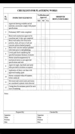 Plastering inspection techniques every engineer should know I RCC concrete Quality checklist #design