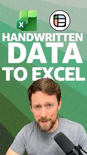Handwritten PDF Data to Excel