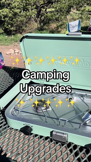 Sharing some upgrades I made to my camp setup this year! The toaster was a serious game changer #camping #campinghacks #campingideas #campinggear #rei #amazonfinds