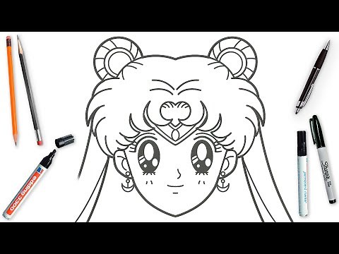 How To Draw Sailor Moon Easy Step By Step | Beautiful Sailor Moon Anime Art Lesson