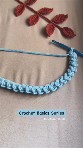 Crochet Tutorial | Romanian cord | beginner friendly stitches #crochetadvice #diy #handmade #hacks