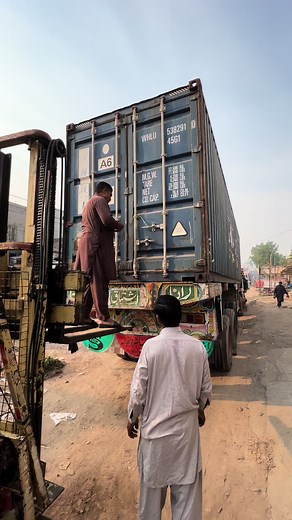 Loading Shipping Containers with a Forklift