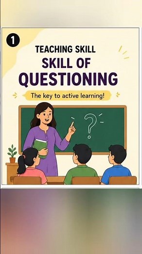 “Skill of Questioning in Microteaching Explained ❓📚 | B.Ed Shorts”