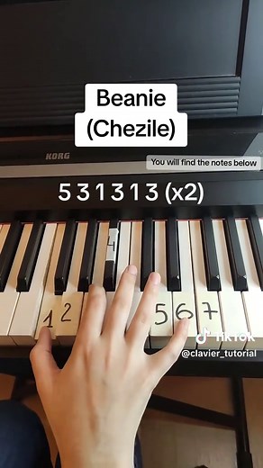 Apprenez le piano avec des notes pour Beanie- Chezile