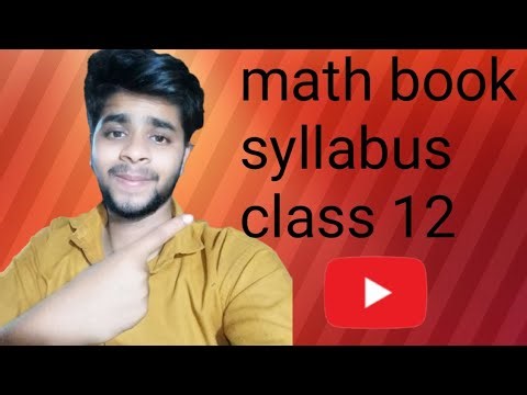 math class 12 syllabus
