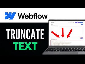 How to Truncate Text in Webflow 2025 (QUICK GUIDE)