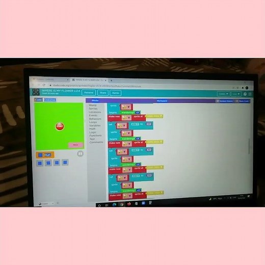 Sprite lab project made by 6 year old girl