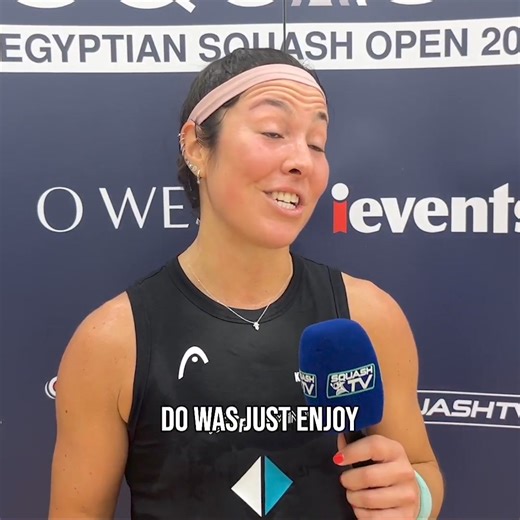 "I'm here, I got myself here!" 😊 Amanda Sobhy on her return to professional matchplay following a nine-month injury break 👇 | PSA Squash Tour