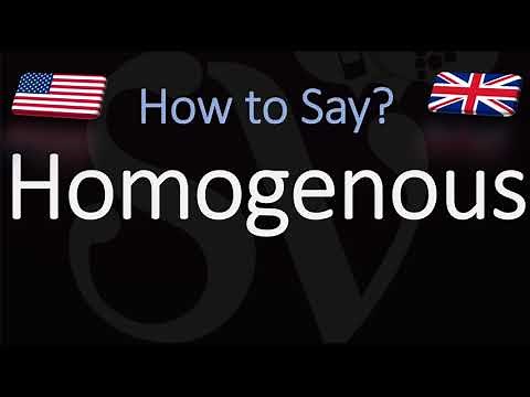 How to Pronounce Homogenous? (CORRECTLY)