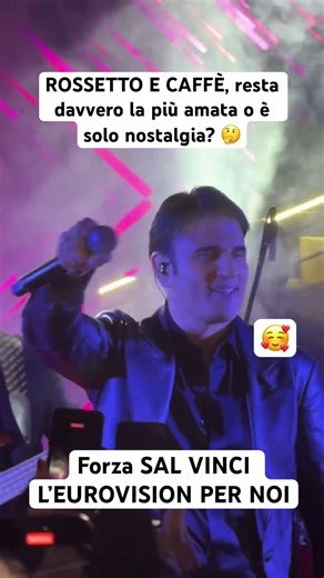 SAL DA VINCI CANTA : ROSSETTO E CAFFÈ” , È ANCORA LA PIÙ AMATA? 🥰 #cantantiitaliani