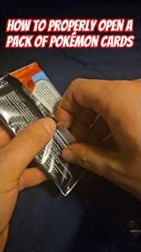 How to properly open Pokémon packs 🤓😎