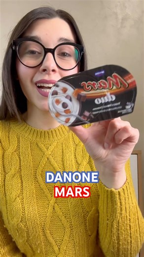 TASTING THE NEW DANONE MARS FLAVOR YOUGURT 💫 #mars #food GA