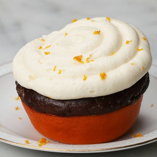 Chocolate Cupcake In An Orange Cup FULL RECIPE: http://bzfd.it/1UEMXQ5 | Tasty