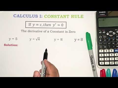 CALCULUS I: Constant Rule | Derivatives Part 1