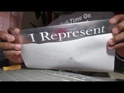 Making a t-shirt using heat transfer vinyl and a heat press