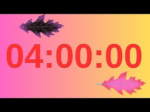 4 Hour Countdown Timer | 240 Minute Countdown for Study, Work, Focus & Productivity