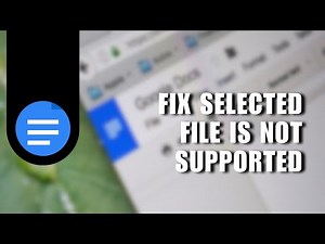 🔥 GUIDE: How to Fix Selected File is Not Supported for Upload Google Docs Error | Full Tutorial