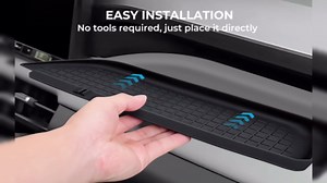 Passenger Storage Organizer Mat for Toyota RAV4 2026, Interior Accessories Center Console Glove Box Organizer Tray Silicone Anti-Slip Passenger Protective Cover Pad for 2026 RAV 4, Black