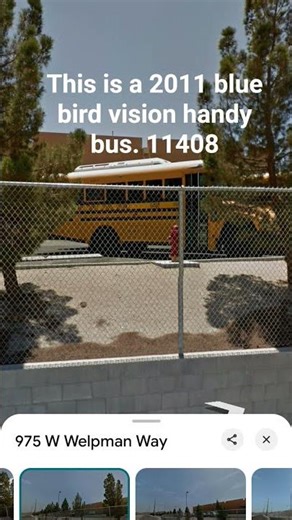2011 blue bird vision handy bus #11408 (google maps)