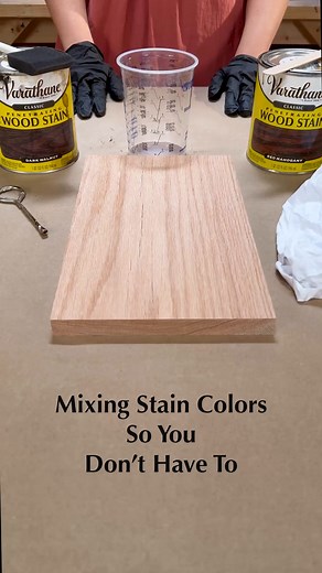 34K views | Pt.12 of our stain mixing series! Let us know in the comments what colors you want to see!蝹 #Varathane #VarathaneIt #WoodStain #WoodWorking #StainColor #StainMixing #ColorMixing #StainTips | Varathane | Facebook