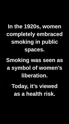 In the 1920s, women completely embraced smoking in public spaces.