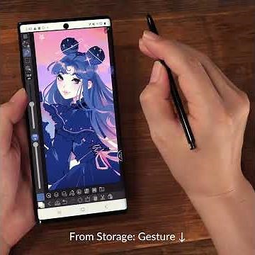 Smoother creation with Galaxy S Pen Air actions and Clip Studio Paint!