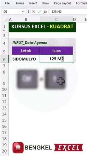 create square meter units m² in Excel #shortsvideo #shorts #excel