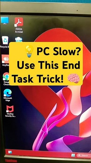 🖥️ How to Fix PC Lag with One Click! | PC Slow? Use This End Task Trick! #shorts #viral #windows